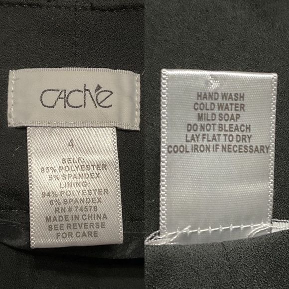 Cache Black Dressy Cargo Pants 4 - Picture 5 of 5